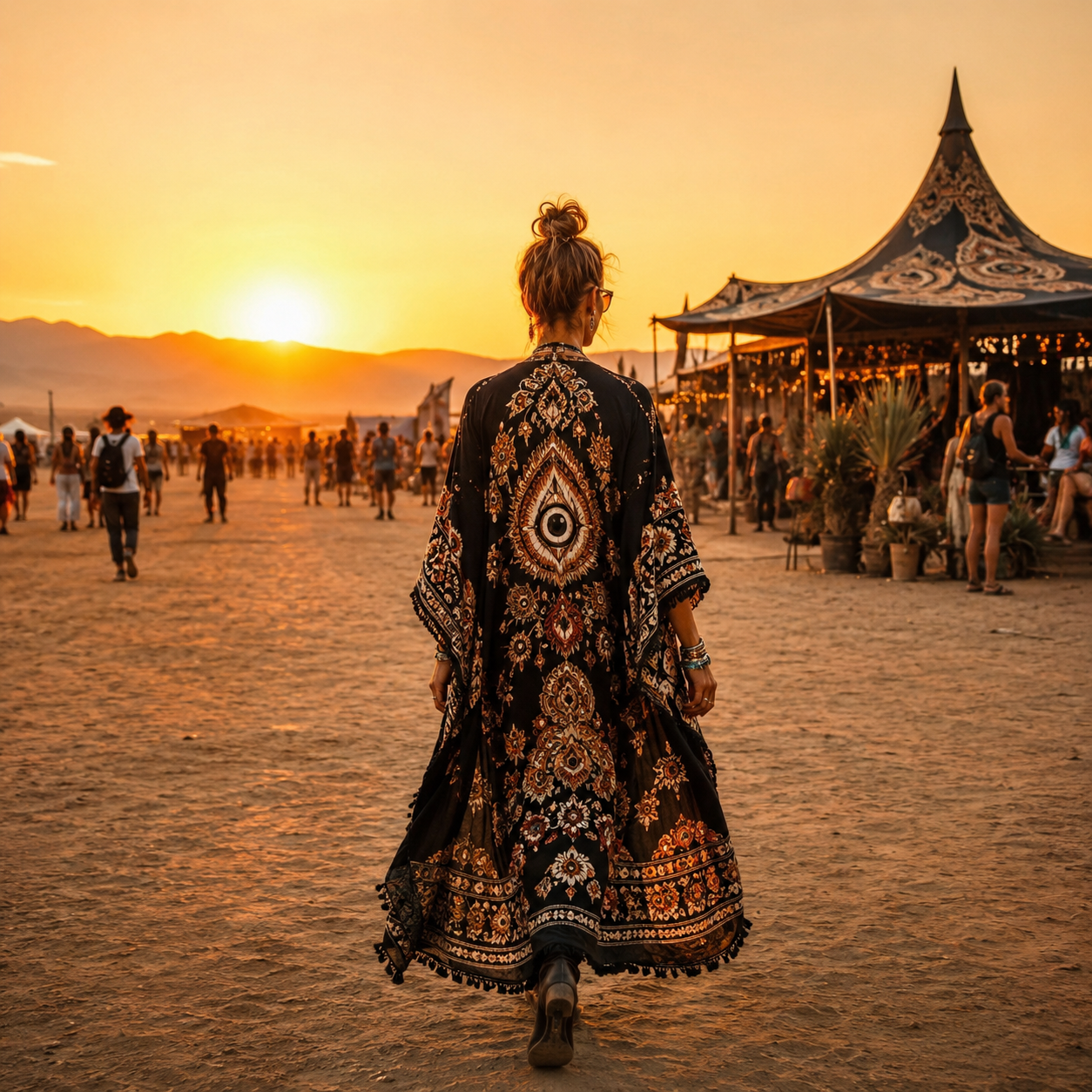 Burning Man kimono robes