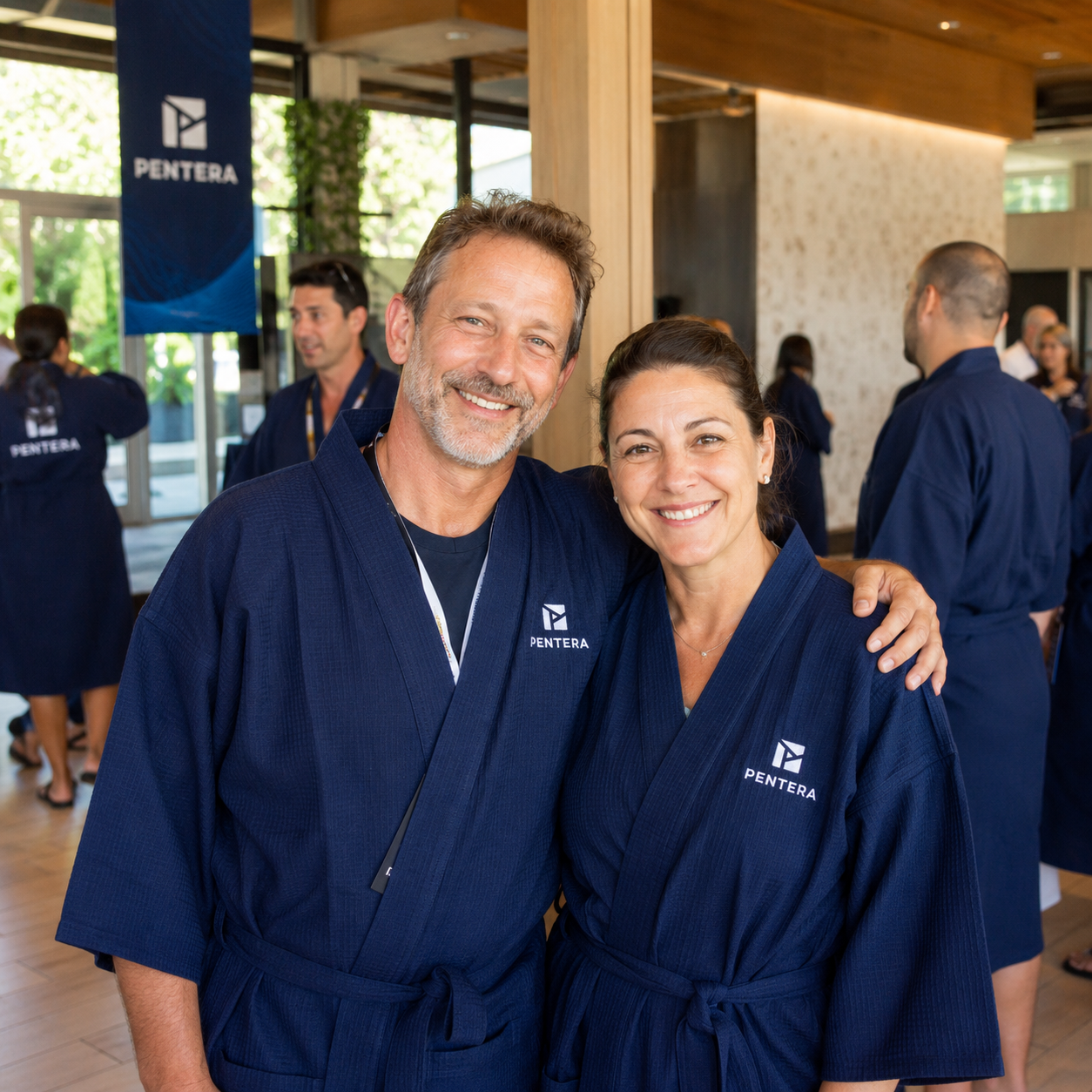 Corporate kimono robes