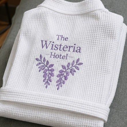 Custom robes for hotels and wellness retreats