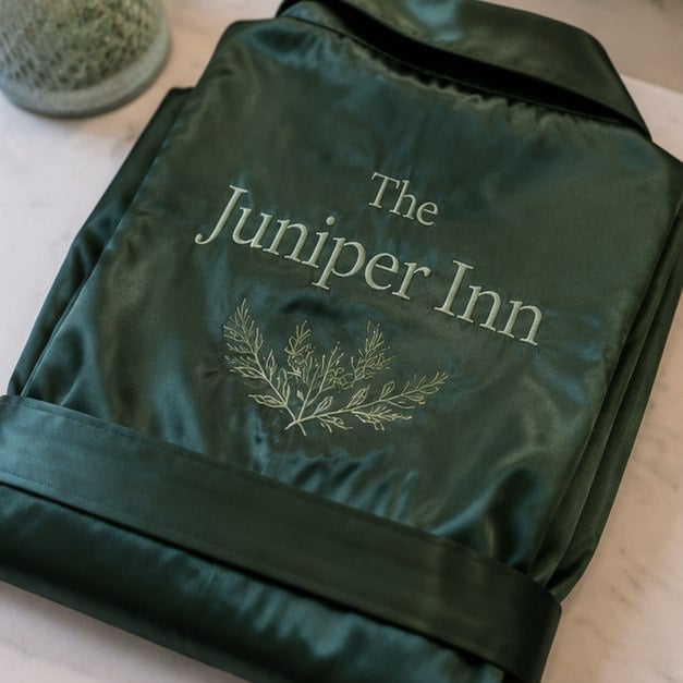 Kimono robes with monogram — customer photo